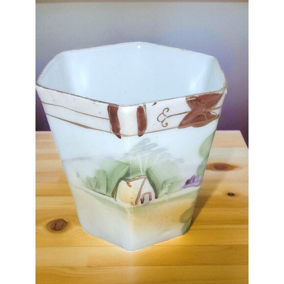 Antique 1891 - 1921 Nippon Te -Oh Hand -painted Porcelain Teacup and Saucer - Picture 7 of 16